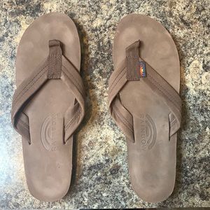 NEW Rainbow Sandals Flip Flops Women's Luxury Leather - Medium Strap
